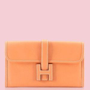 Hermès Jige Duo Wallet Clutch in Swift Leather